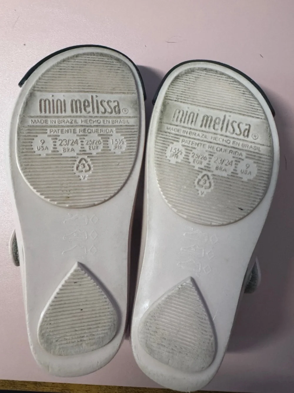 Mini Melissa x Disney Minnie Mouse Bow Flats Toddler Size 9